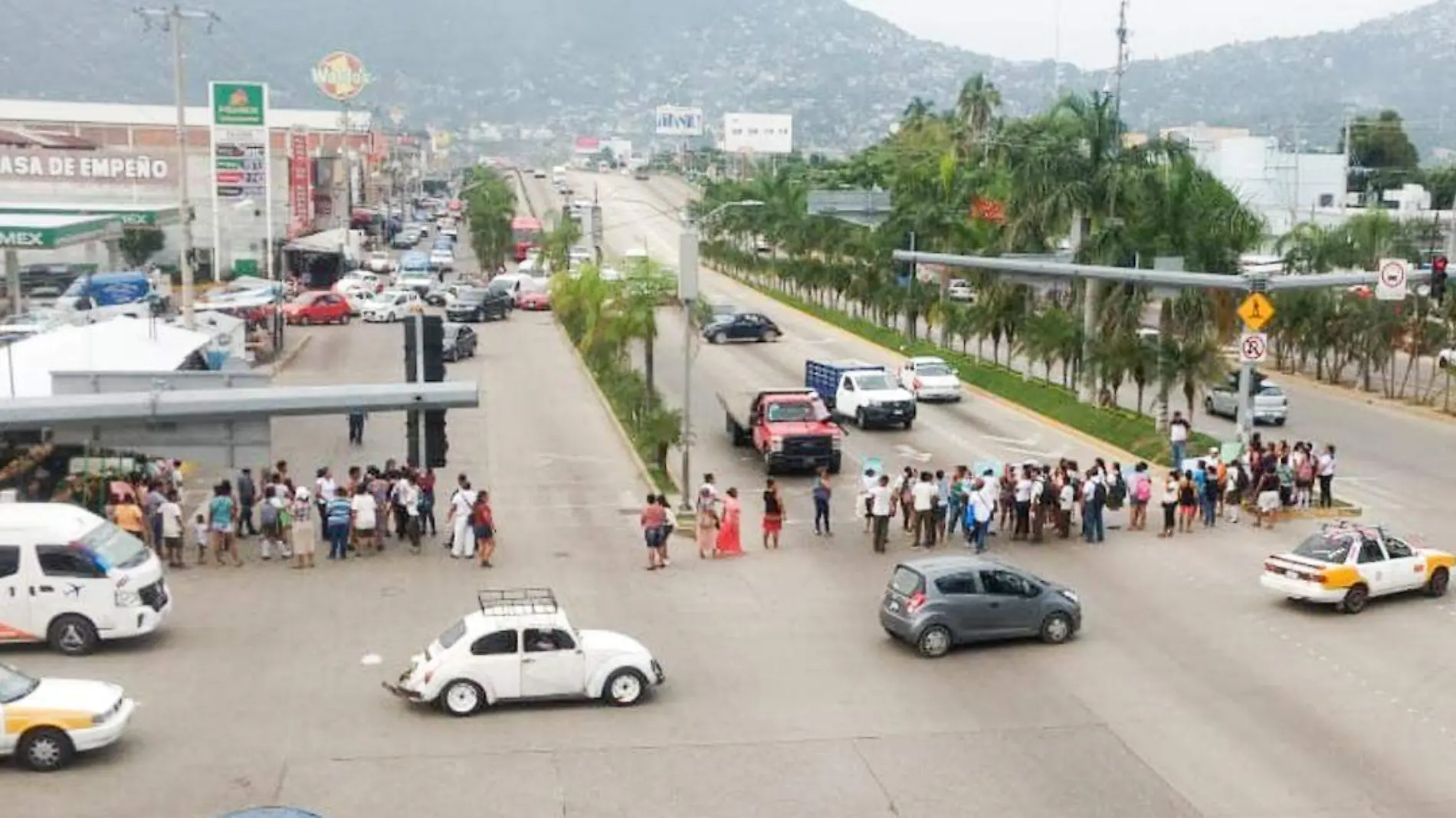 bloqueo bulevar vicente guerrero